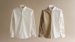 © Keattipoom - Ironed Shirt Transformation - Before and After Comparison Showing Smooth vs. Wrinkled Side-by-Side with Neutral Background