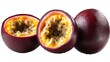 © The Little Hut - Passion fruit Maracuya Passiflora isolated on white background  Clipping path : Generative AI
