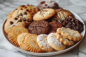 Sticker - Variety of Cookies on Plate