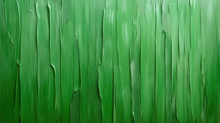 Canvas Print - A close up of a green wall with some stripes on it, AI