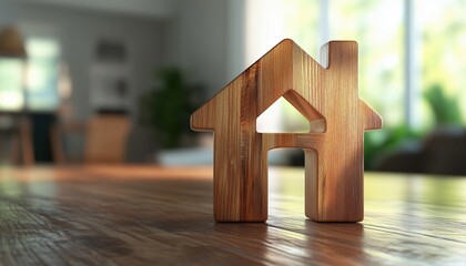 Poster - 3d Render Illustration Of A Home Symbol, Depicting The Icon In Three Dimensions. The Illustration Showcases A Detailed Rendering Of The Symbol.