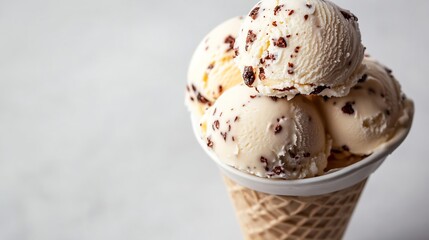 Poster - white background ice cream isolated : Generative AI