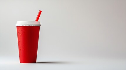 Poster - Fast food drink Isolated on white : Generative AI
