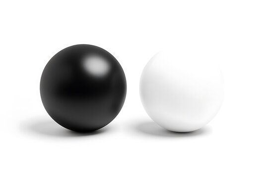 Black and white stress ball mockup, front view isolated, 3d rendering. Clear empty stres reliever soft balloon mockup