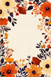 © Mselected - Autumn orange color leaf frame greeting card