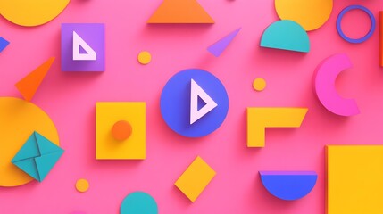 Poster - Interactive quiz interface, vibrant design, user-friendly layout, engaging color scheme, multiple-choice questions, intuitive navigation, educational focus