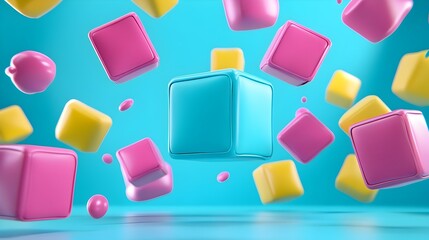 Poster - Colorful abstract representation of decision-making, featuring vibrant shapes and intricate patterns symbolizing choices and possibilities.