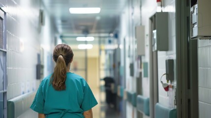 A health checkup conducted by medical staff in a prison infirmary, providing care to an inmate