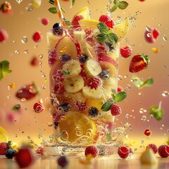 Poster - Refreshing Summer Fruit Drink