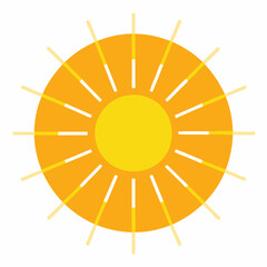 Wall Mural - sun icon vector illustration