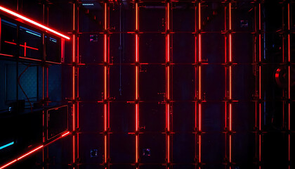 An abstract cybernetic background