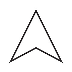 Architectural north arrow and compass outline vector