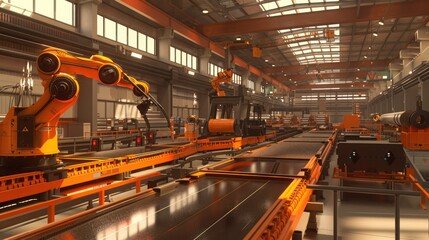 Sticker - Industrial Automation: Robots in a Modern Factory