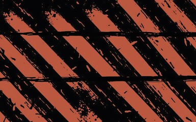 Abstract grunge background with black and orange stripes for a modern and edgy design. 
