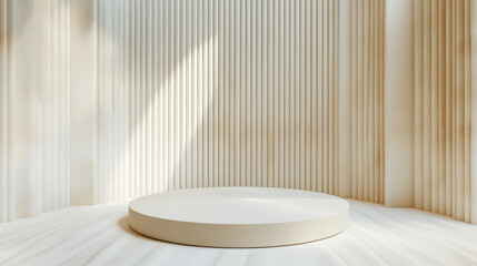 Wall Mural - Minimalist Beige Podium.