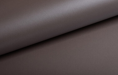 Poster - beige brown paper texture background with curved design Rich cardboard structure with modern shine Elegant gradient and closeup fold Clear art and reflection