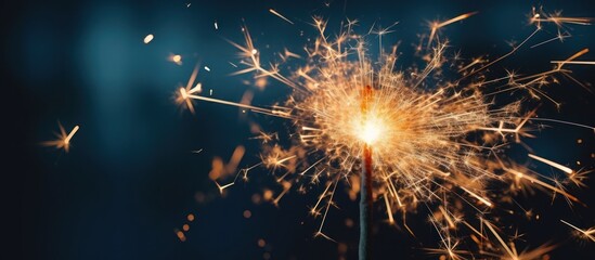 Sparkler with a Blurred Background