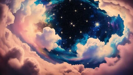 Wall Mural - earth and clouds