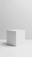 Canvas Print - White Cube Platform.