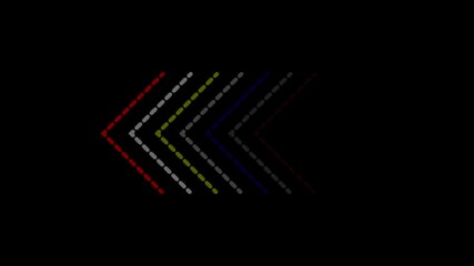 Poster - Colorful arrow loops in a smooth, vibrant flow. Animated arrows load with seamless background movement.