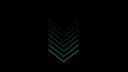 Poster - Arrow points downward in smooth, looping animation. Blinking directional arrow swipes with seamless motion.