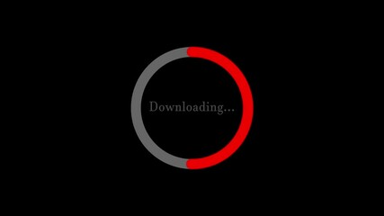 Poster - Loading bar animation. Downloading or uploading. Progress bar.