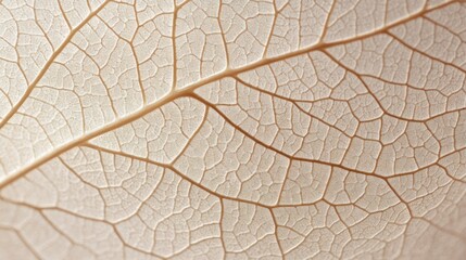 Poster - Close-up of Delicate Leaf Veins and Texture