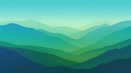 Sticker - Mountain Range Landscape