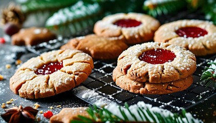 Poster - Warm and Cozy Homemade Cookies for a Sweet Winter Holiday Celebration