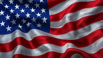 USA flag, American flag backdrop. Picture with design space for copying.