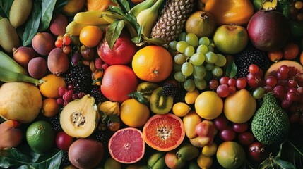 A Vibrant Collection of Tropical and Exotic Fruits