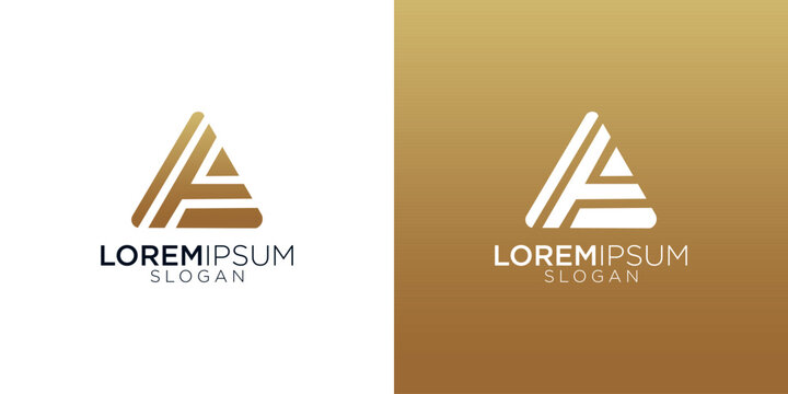 letter a simple abstract monogram logo design vector	