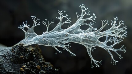 Delicate Seaweed Branch: A Macro View of Underwater Life