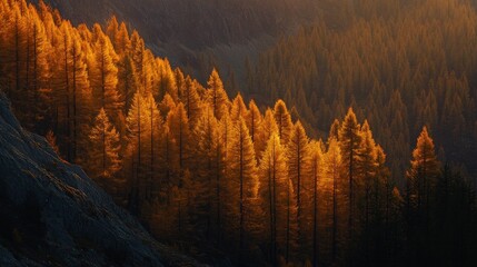 Sticker - Golden Forest Sunset