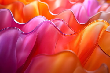 Aufkleber - Abstract glass shape. Colorful background, design illustration lines in motion