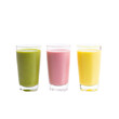 © faical - Three colorful smoothies in glasses