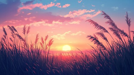 Sticker - Sunset Meadow