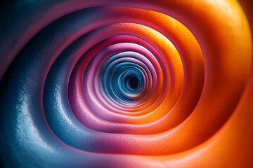 Aufkleber - A swirling kaleidoscope of vivid hues creating a mesmerizing, ever-changing pattern. Concept of vibrant visual experiences.