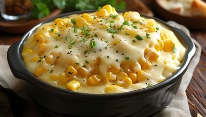 Cheesy Creamy Corn Casserole Delight