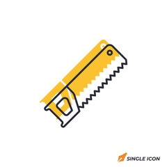 Leinwandbilder - saw icon vector illustration. saw symbol isolated on white background