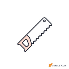 Leinwandbilder - saw icon vector illustration. saw symbol isolated on white background