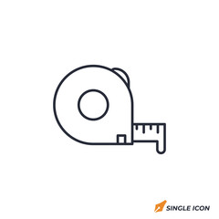 Leinwandbilder - tape measure icon vector illustration. tape measure symbol isolated on white background