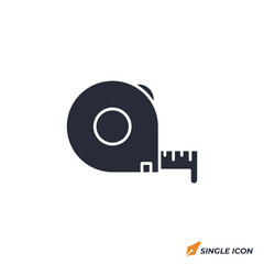 Leinwandbilder - tape measure icon vector illustration. tape measure symbol isolated on white background