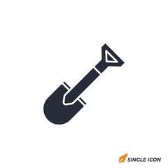 Leinwandbilder - shovel icon vector illustration. shovel symbol isolated on white background