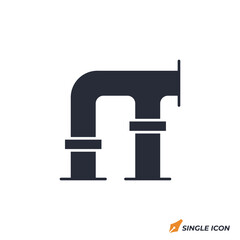 Leinwandbilder - pipe icon vector illustration. pipe symbol isolated on white background