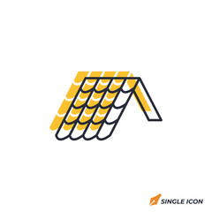 Leinwandbilder - roof icon vector illustration. roof symbol isolated on white background