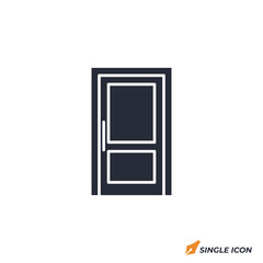 Leinwandbilder - doors icon vector illustration. doors symbol isolated on white background