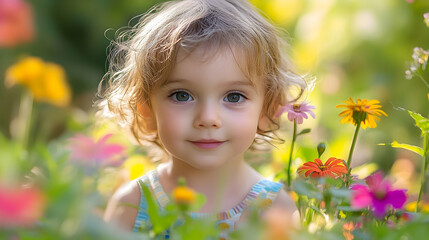 girl in the field of sunflowers