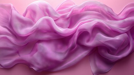 Poster -   A close-up of a pink fabric on a white background with a pink border