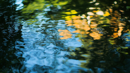 Wall Mural - Bubbles and splashes of water illuminated against a dark backdrop, showcasing movement and fluidity